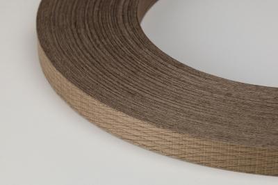 Furnier Express Kante Eiche gefärbt grau rough cut 2-lagig, 24/1mm geschliffen (Sägeoptik) Rolle a 50 m1